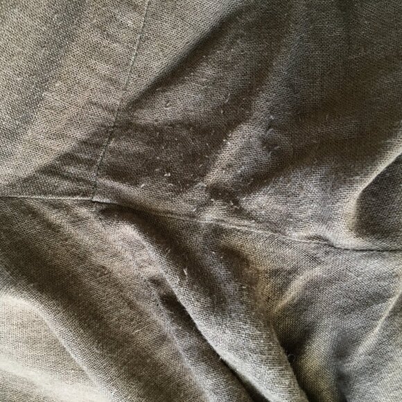 J by JOIE Brown Linen Blend Wide Leg Crop/Ankle Pant - Picture 12 of 12